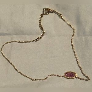 Kendra Scott Elisa Amethyst Pendant Necklace